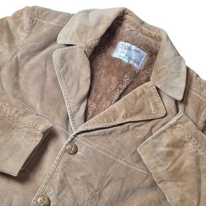 VTG The Pointer by Grais Men's 42 Made in USA Corduroy Sherpa Lined Work Jacket